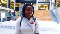 Student from Washington University, Danielle Ellis sharing her impressions about AUCA while her exachange program.