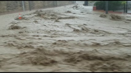 Una tromba de agua inesperada inunda Alcalá del Valle (Cádiz)