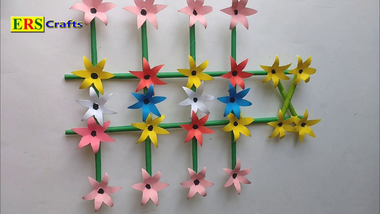 DIY Wall Hanging/DIY Wall Decor/DIY Wall Hanging Ideas With Colour Paper 2018