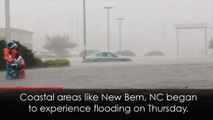 Floods hit East Coast as Hurricane Florence nears land