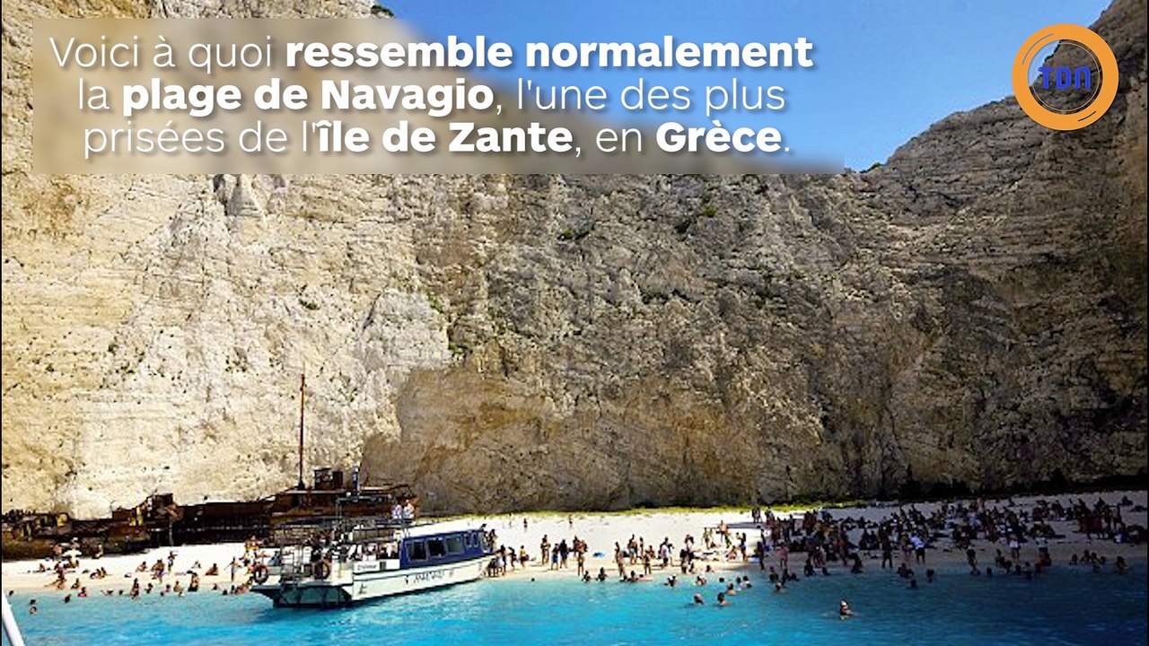 Un morceau de falaise se détache sur une plage en Grèce !