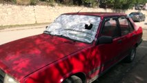 Kastamonu'da Şiddetli Dolu Yağışı Evlerin ve Arabaların Camlarını Kırdı