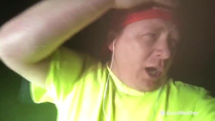 Incredible footage shows AccuWeather storm chaser experience eyewall of powerful Hurricane Florence