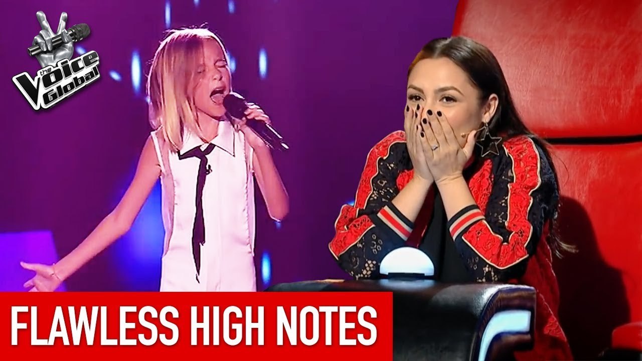SURPRISING high notes in The Voice Kids
