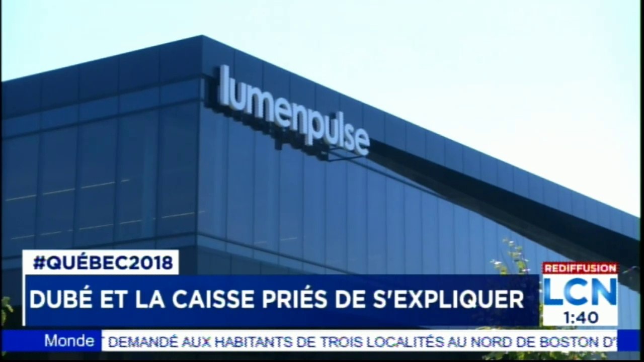 Dubé et la caisse priés de s'expliquer. #Lumenpulse #Québec2018 #Québec