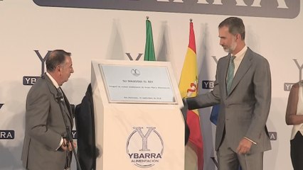 El Rey, inaugura la nueva Fábrica de Ybarra, una de las más modernas de Europa