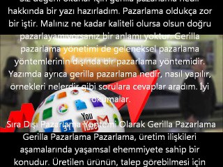 Gerilla Pazarlama Nedir
