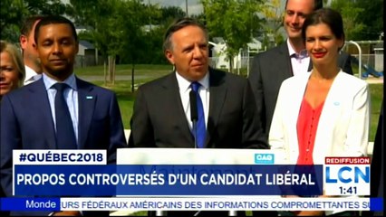 Propos controversés d'un candidat libéral. #Québec2018 #Québec
