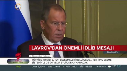 Lavrov'dan önemli İdlib mesajı