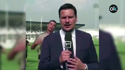 Así bromeó Cristiano Ronaldo durante el reporte de un periodista de Juventus TV
