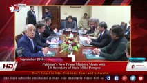 Pakistan's New Prime Minister Meets with  US Secretary of State Mike Pompeo