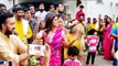 Shilpa Shetty DANCING with Raj Kundra & Son Viaan While Bringing Ganpati Home; Video | FilmiBeat