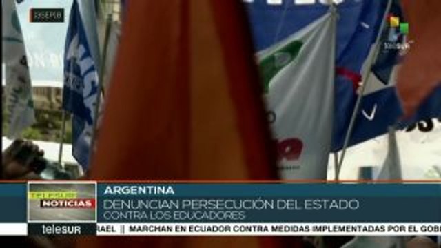 Docentes argentinos exigen respuestas a demandas educativas