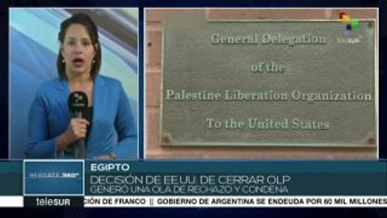 Cierre de la oficina de la OLP en Washington sigue causando rechazo