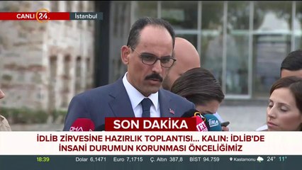 Cumhurbaşkanlığı Sözcüsü Kalın konuşuyor