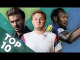 TOP 10 FOOTBALLERS' WEIRD SECOND JOBS | BECKHAM, MOURINHO, BOLT?!