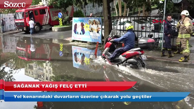 Sağanak yağış İstanbul’u felç etti