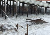 Hurricane Florence Batters North Carolina Pier