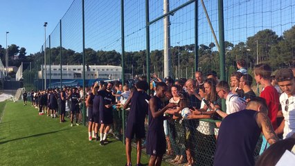 Entraînement des joueurs de l’OM en public aujourd’hui à la commanderie