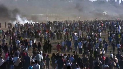 İsrail askerleri Gazze sınırında biri çocuk 2 Filistinliyi şehit etti