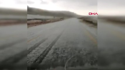 Giresun'un 2 Bin 200 Rakımlı Geçidi Beyaza Büründü