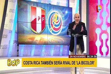 Selección Peruana también jugaría amistoso con Costa Rica en noviembre