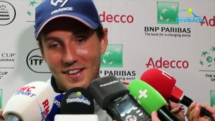 Coupe Davis 2018 - Lucas Pouille : "Si Noah a de la chatte ? Non, il est bon, c'est tout"