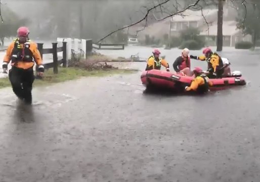 NYC's Urban Search and Rescue Team Performs Water Rescues in River Bend