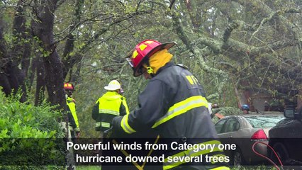 Emergency teams respond to home destroyed by Hurricane Florence