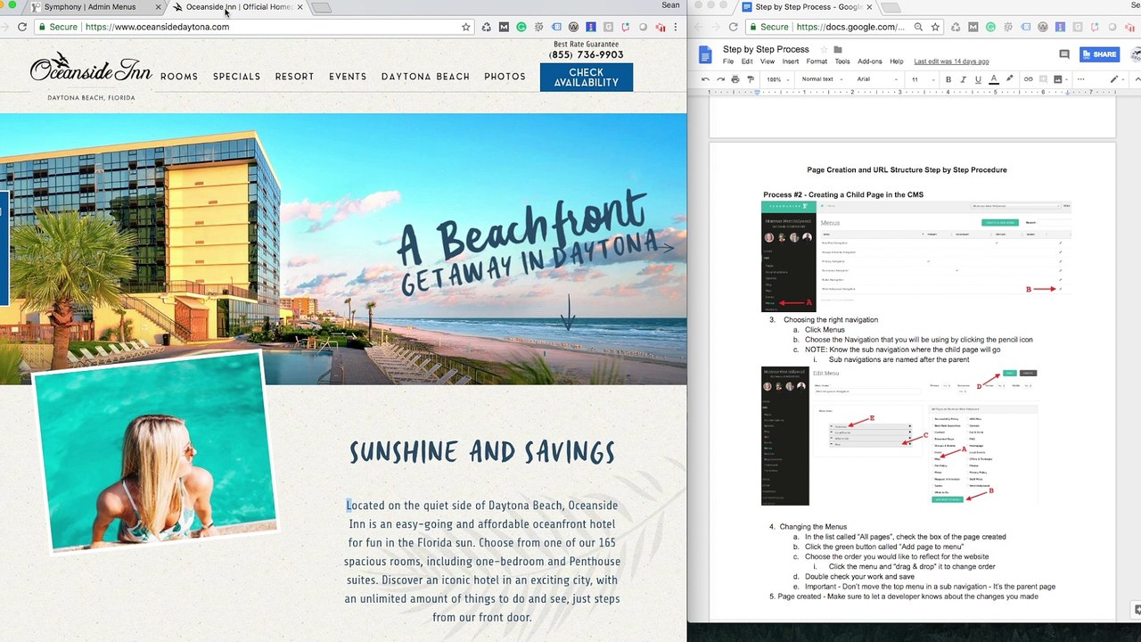 Page Creation and Navigation