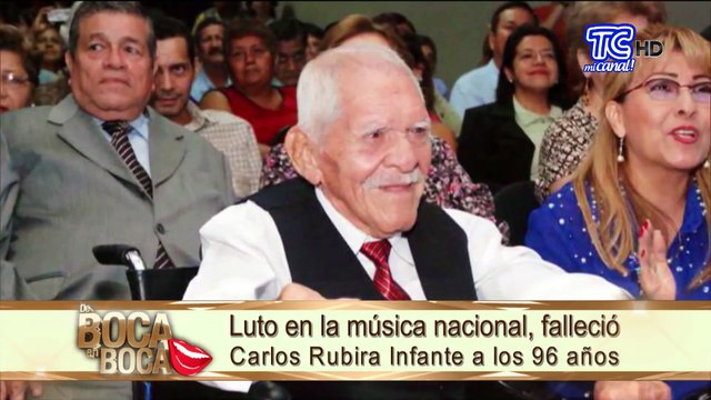 Luto en la música nacional, falleció Carlos Rubira Infante a los 96 años