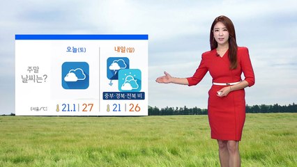 [날씨] 주말 흐리고 곳곳 비...늦더위 주춤 / YTN