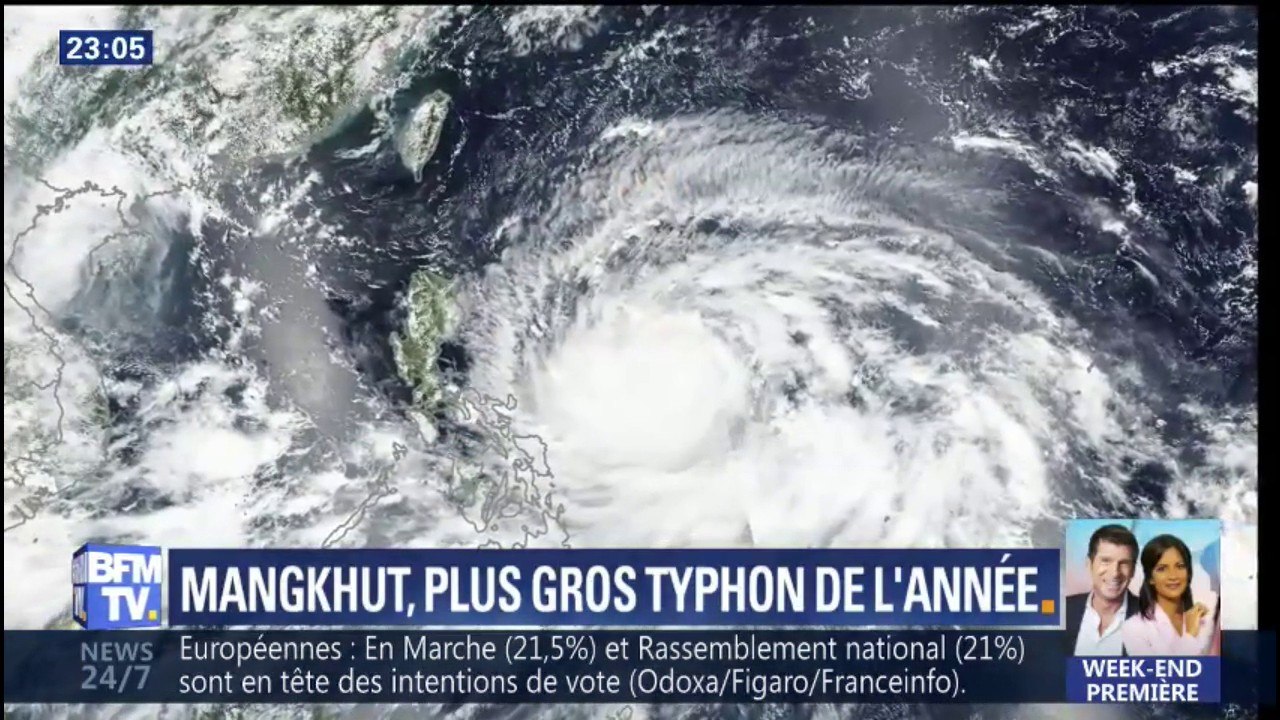 Mangkhut, le plus gros typhon de l'année arrive sur les Philippines