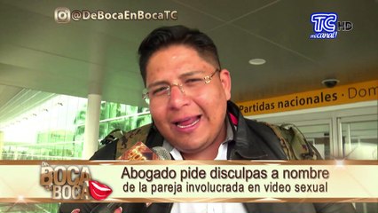 Abogado Pedro Buitrón defiende a pareja de video sexual en Manta
