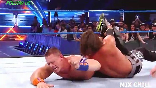 John Cena vs. Bray Wyatt vs. AJ Styles - WWE Title Triple Threat Match- SmackDown LIVE, Feb 14, 2017