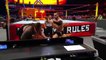 Seth Rollins Frogplashed Bray Wyatt through a table- WWE Extreme Rules 2017
