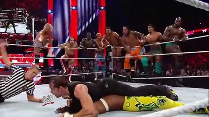 Roman pinned for the first time in WWE! 11-on-3 Handicap Match- Raw, Sept. 23, 2013 - YouTube