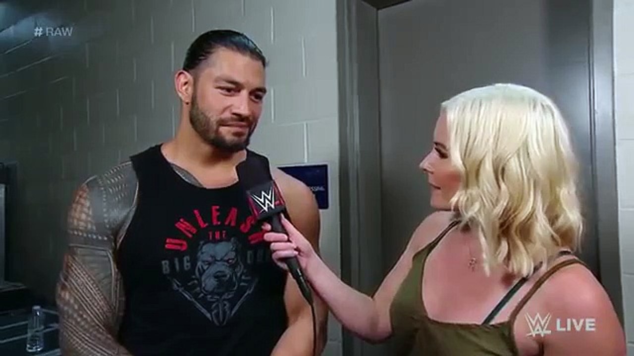 Roman Reigns brawls with Jinder Mahal during their interview- Raw, June 4, 2018