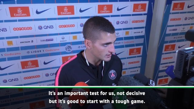 Important PSG start with difficult Champions League match against Liverpool - Verratti