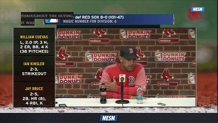 Alex Cora Tips Cap To Noah Syndergaard After Loss To Mets