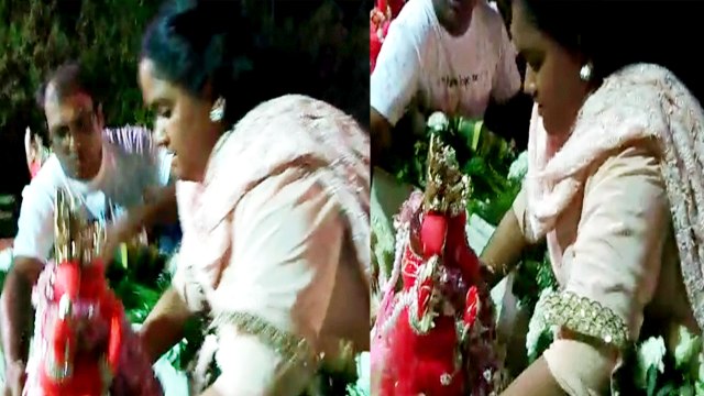 Arpita Khan Sharma's Ganpati Visarjan UNCUT video | FilmiBeat