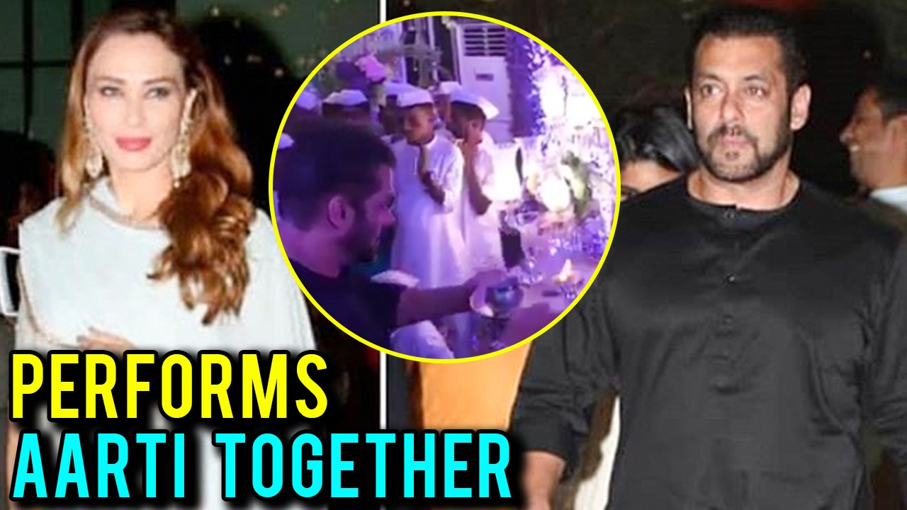 Salman Khan Performs Aarti With Girlfriend Iulia Vantur Ganesh Chaturthi 2018