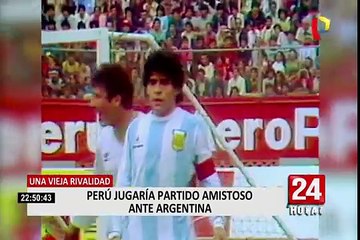 Perú jugaría partido amistoso ante Argentina