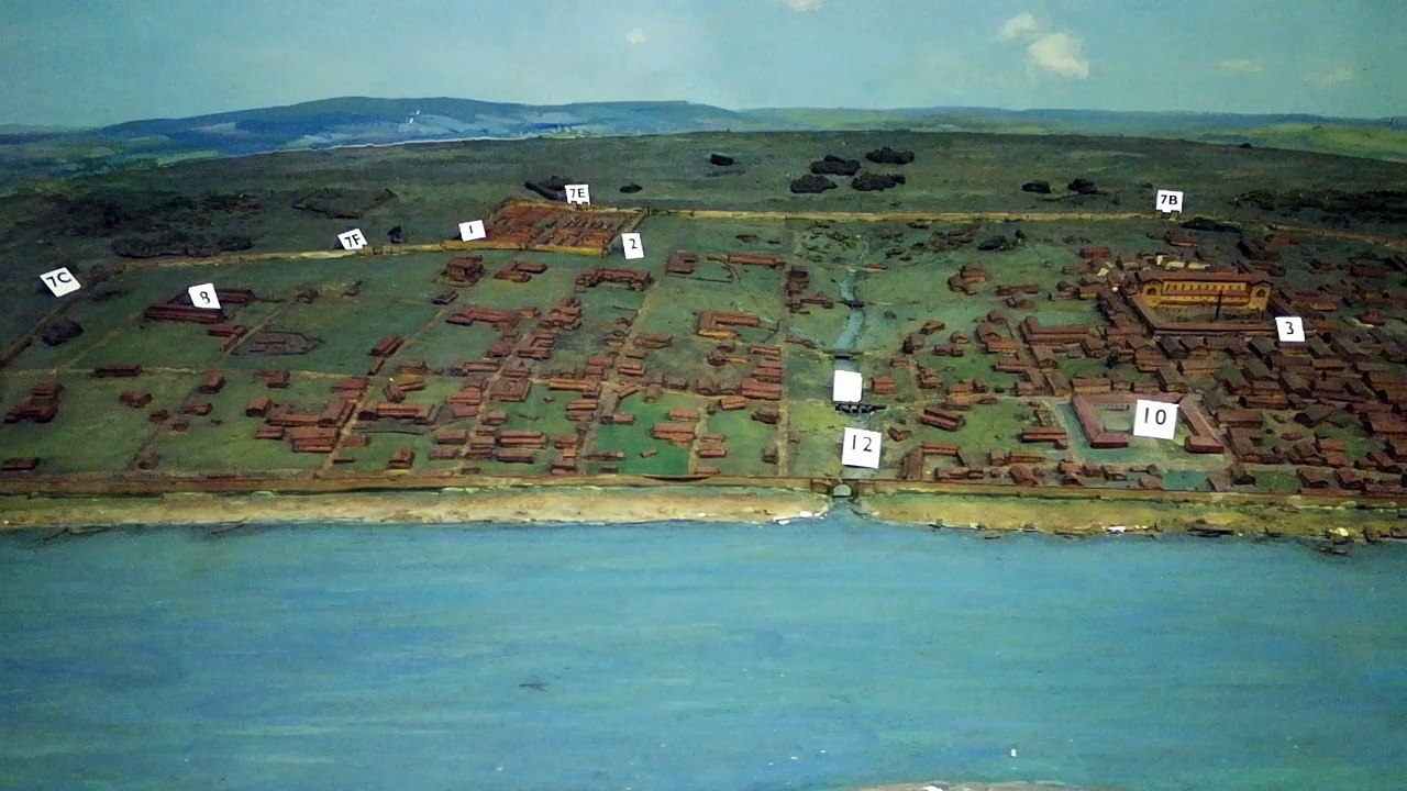 MAQUETTE DE LONDRES A L'EPOQUE ROMAINE