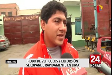 Aumenta el número de extorsiones y robos de vehículos