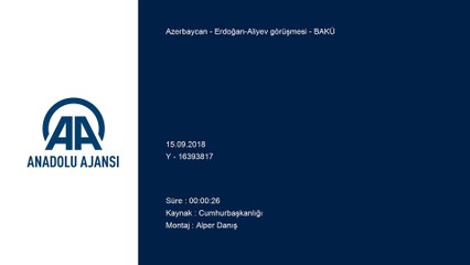 Erdoğan-Aliyev görüşmesi - BAKÜ