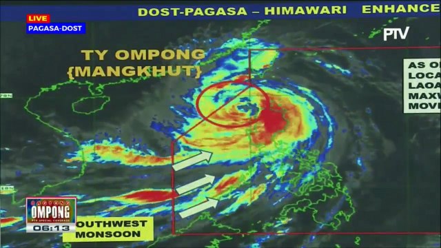 Kasalukuyang sitwasyon sa bansa kaugnay ng bagyong Ompong