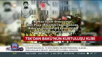 TSK'dan Bakü'nün kurtuluş yılı klibi