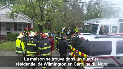Une femme et son bébé parmi les victimes de l'ouragan Florence