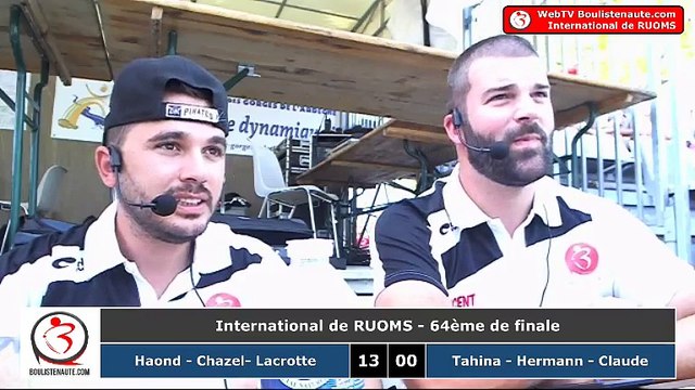 International à pétanque de Ruoms 2018 : 64ème MADAGASCAR vs HAOND